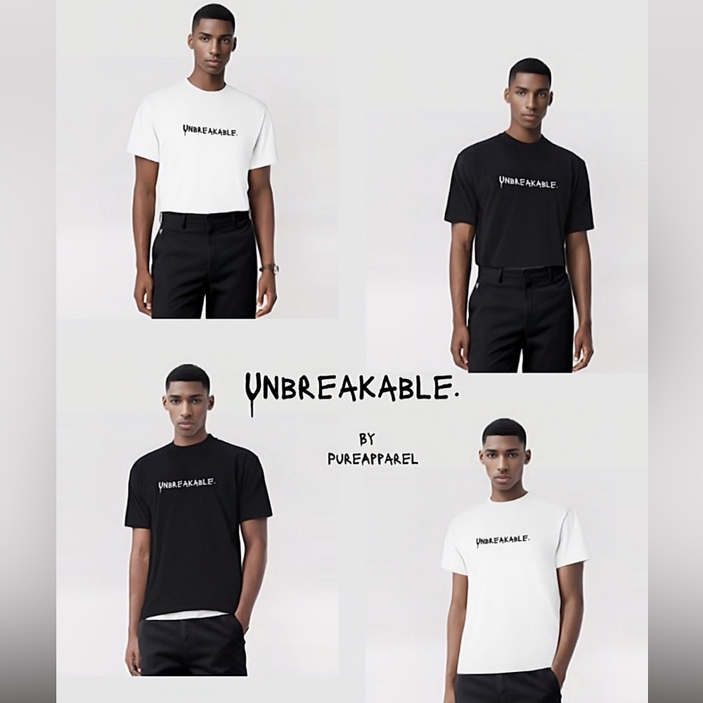 Unbreakable, short sleeve, crewneck T-shirt by Pure apparel